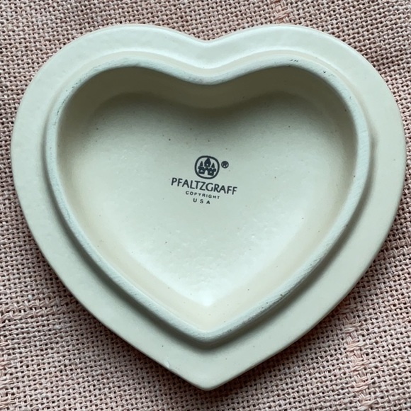 Pfaltzgraff Remembrance Heart Shaped Trinket Box - Picture 3 of 6